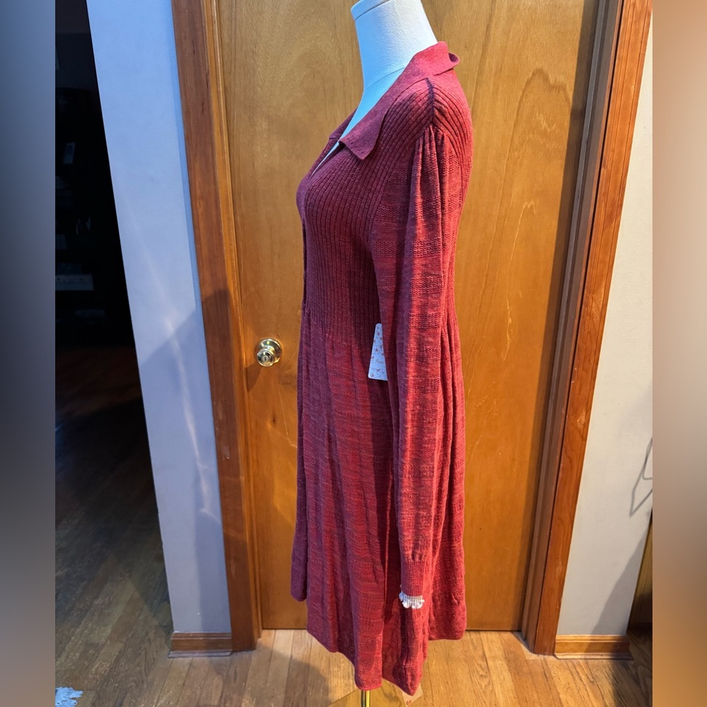 NWT Free People Rain Or Shine Knit Dress. Size M - Picture 5 of 6